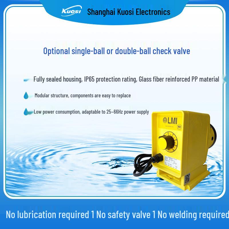 LMI Milton Roy P036-398TI Electric Diaphragm Pump for Wastewater Treatment, Engineering Plastic PVC Dosing Pump