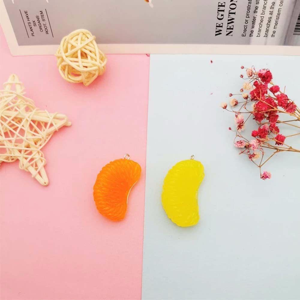 Bag Pendant Car Decoration Cartoon One Petal Keyring Simulation Fruit Key Chain Orange Keychain