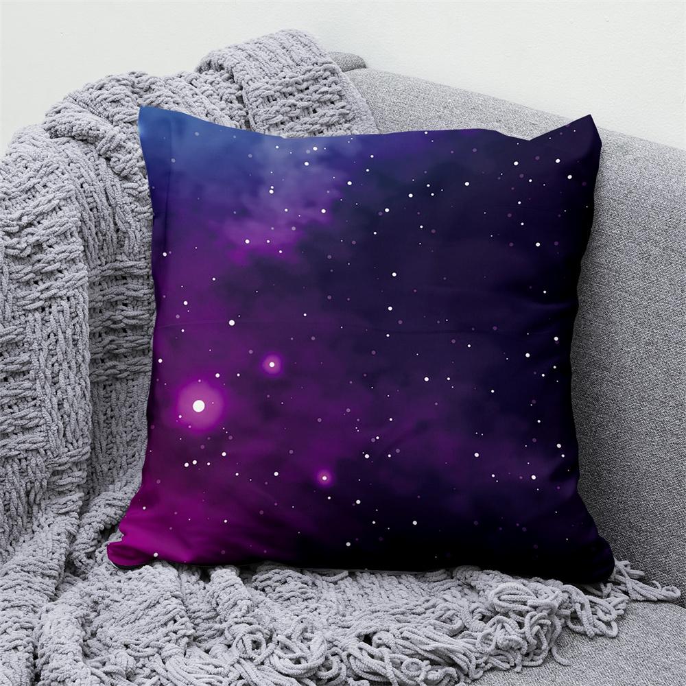 Starry Sky Sunset Natural Scenery Pillowcase Cosmic Space  Decorative Cushion Cover Sofa Car Pillow