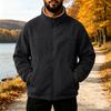 Men's Warm Thickened Lined Stand Collar Jacket for Fall and Winter