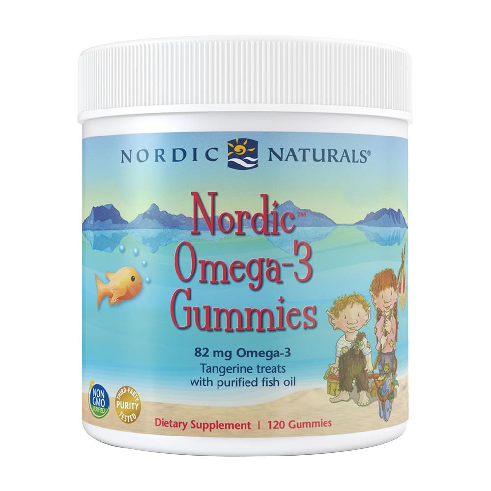 

Nordic Omega-3 Gummies 82 mg EPA/DHA 68 Tangerine Taste, 120 Gummies