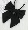 Papillon a Punta di Freccia Monocolore Cravatta da Donna Stile Accademico Accessorio per Uniforme Scolastica Fiocco a Nastro Moda Minimalista