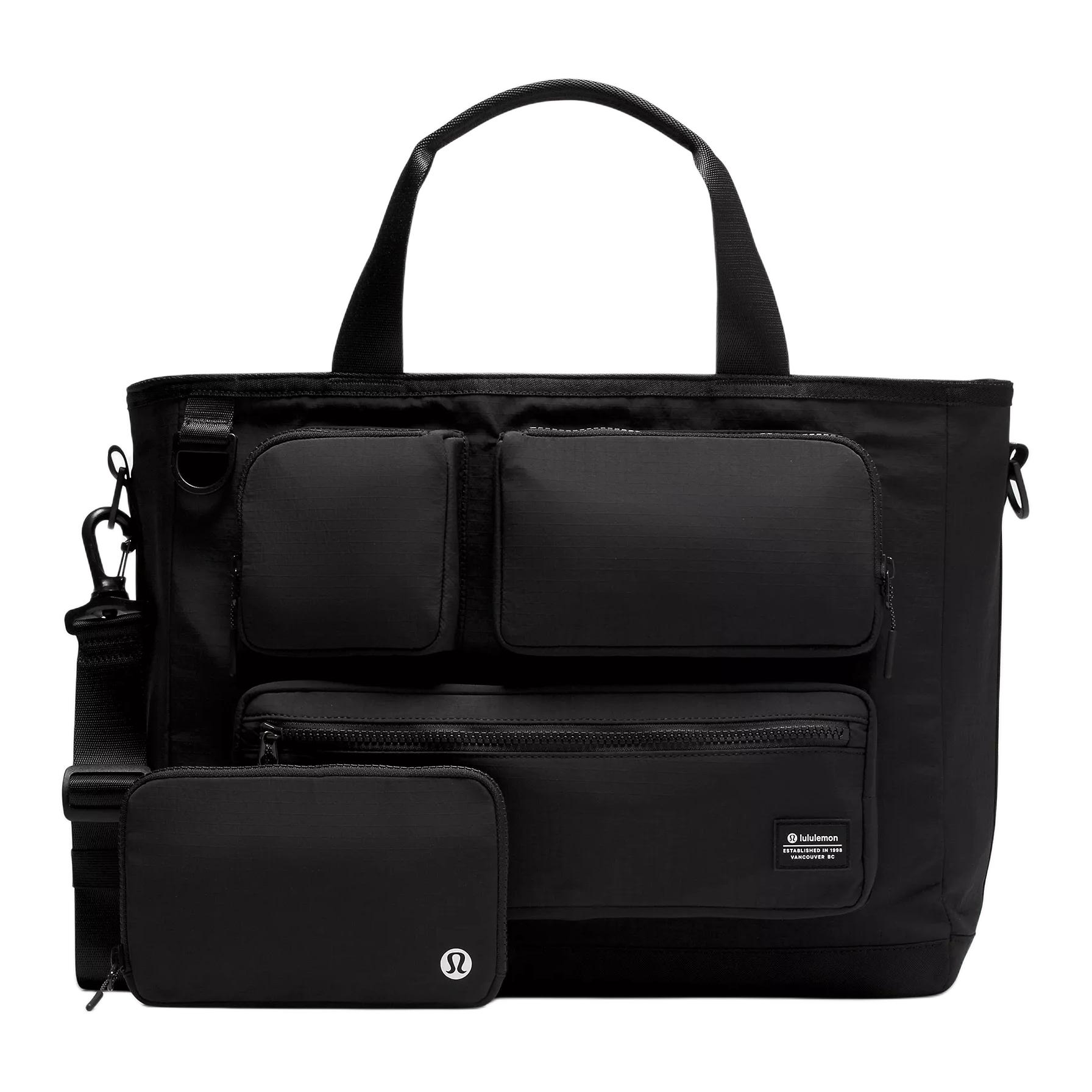 Lululemon Multi-Pocket 19.5L Minimalist Waterproof Shoulder Crossbody Bag Unisex Bags Black LU9CDFS-0001 Black/BLK