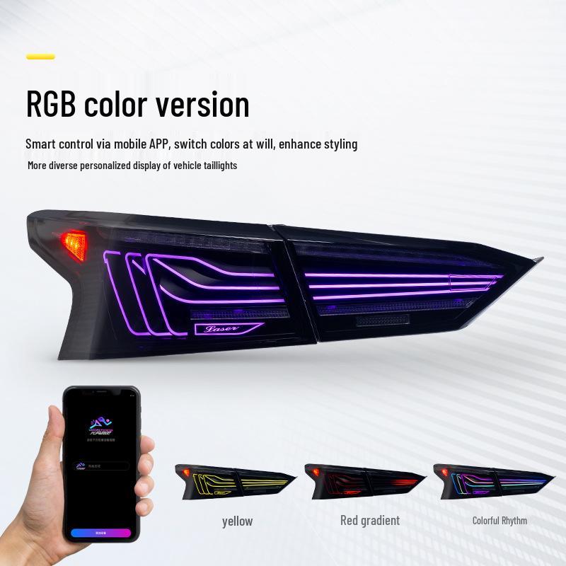 19-25 Altima Tail Light RGB Flowing Suspension: Daytime Running & Turn Signals