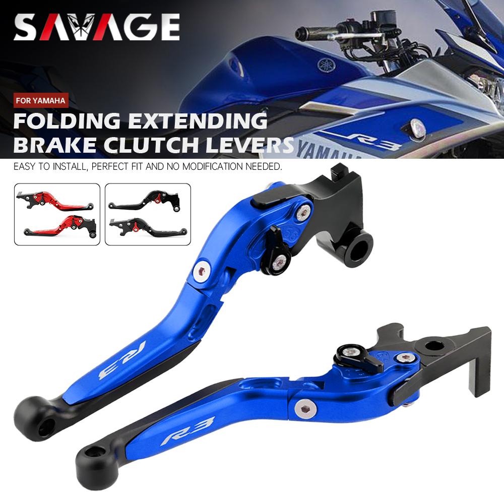 

Folding Brake Clutch Levers For YAMAHA YZF R3 2015-2023 YZFR3 2018 Motorcycle Accessories Extendable Control Brake