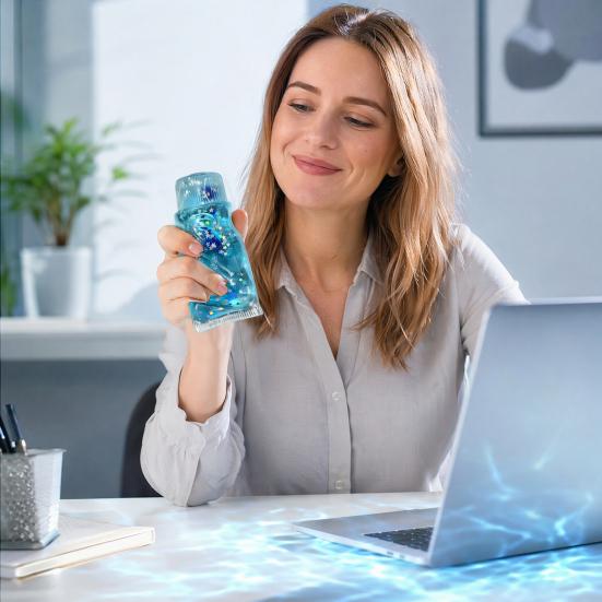 Office Stress Reliever Relief Toothpaste Tube Toy Slow Rising Clear Squeeze Anxiety Toy Relieving Sensory Fidget for Home School Soft