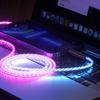 RGB Illuminated Data Cable, 100W Fast Charging with Cool Breathing Light Effect, USB Mobile Phone Charging Cable