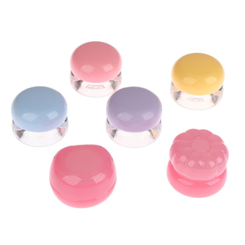 1 Pcs 5G Empty Plastic Lip Scrub Jars With Cover Balm Mask Skin Care Container Cute Blush Jar Cosmetic Jars Travel Container
