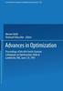 Het Boek Advances In Optimization : Proceedings of the 6th French-German Colloquium On Optimization Held At Lambrecht, FRG, June 2-8, 1991 : 382