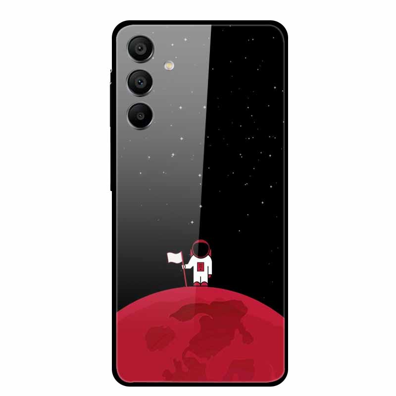 Tempered Glass Case for Samsung Galaxy A16 5G Back Cover Hard Case for SamsungA16 Phone Case Fundas Cool Protective Cute Bumper