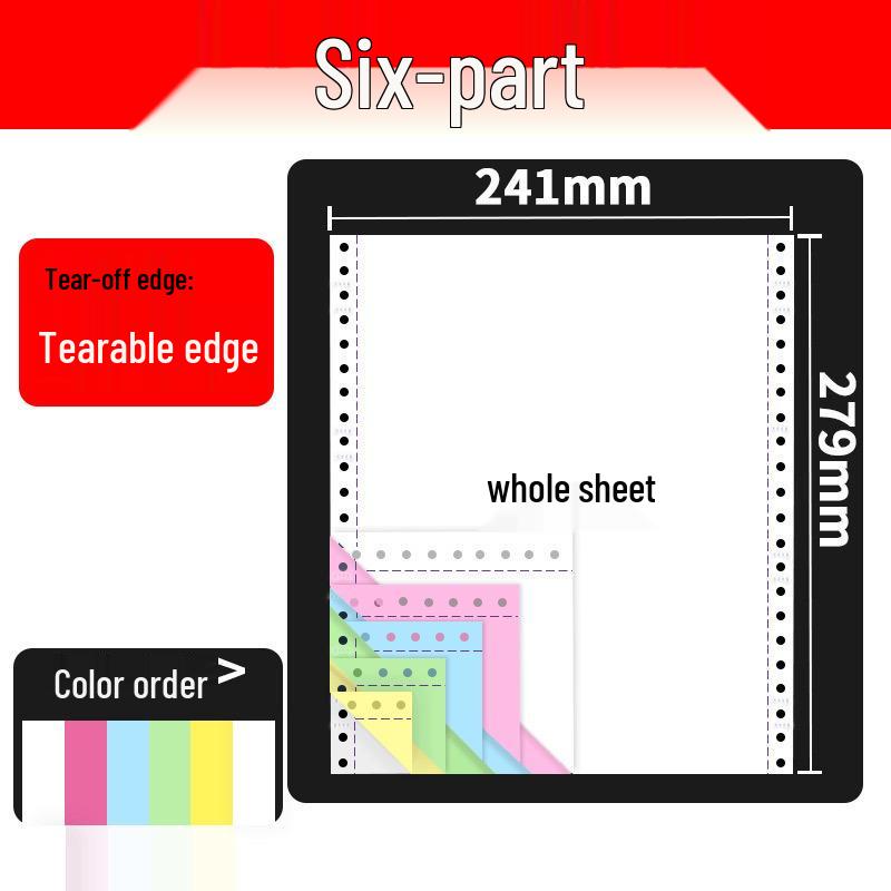 Triplicate Dot Matrix Printer Paper: 2-part, 4-part, and 5-part Delivery Notes