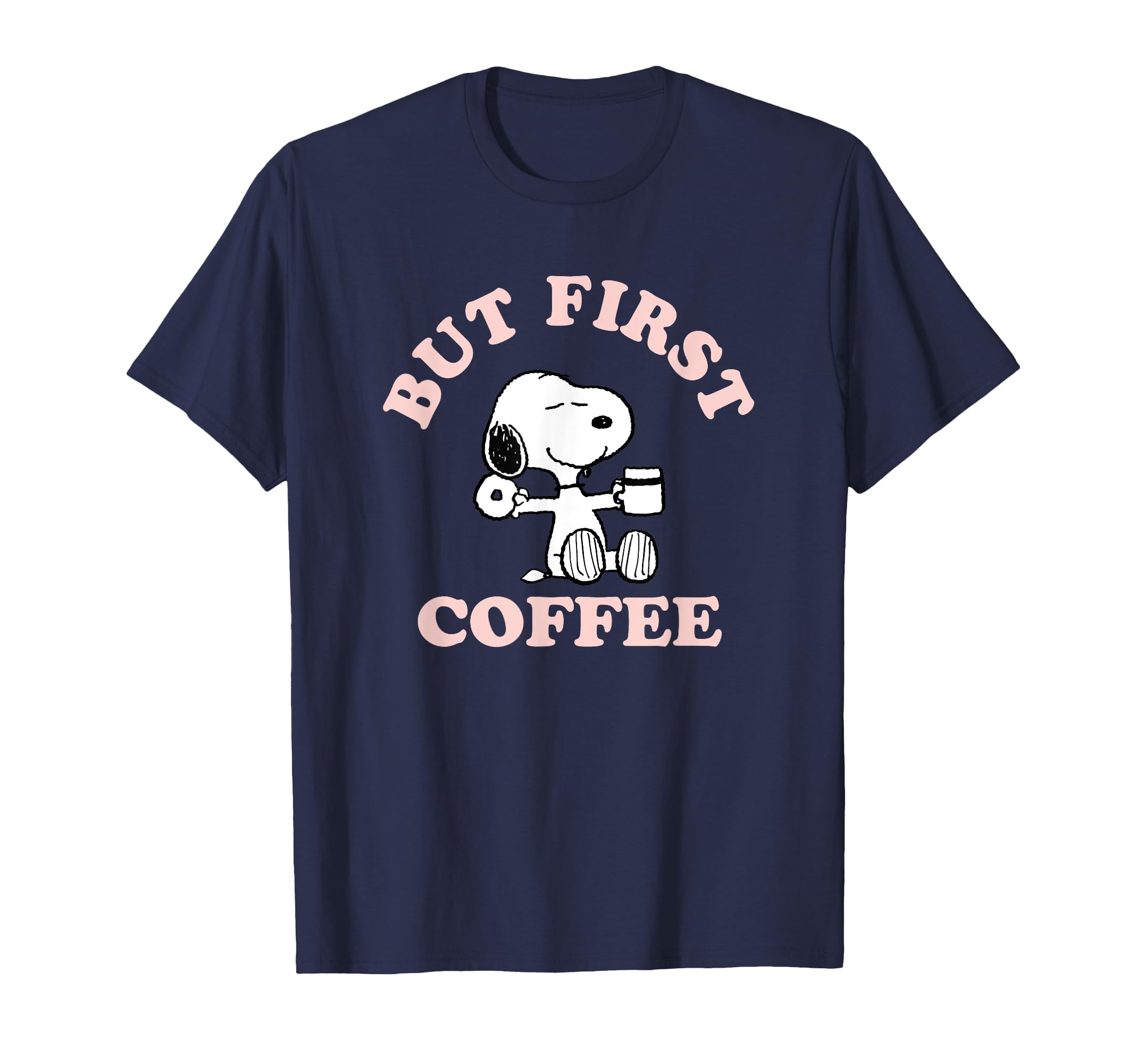 

Футболка Снупи PEANUTS But First Coffee синий