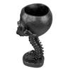 Skull Planter Spine Stand Set Innovative Exquisite Decorative Hand Painted Resin Skeleton Flower Pot for Home Garden