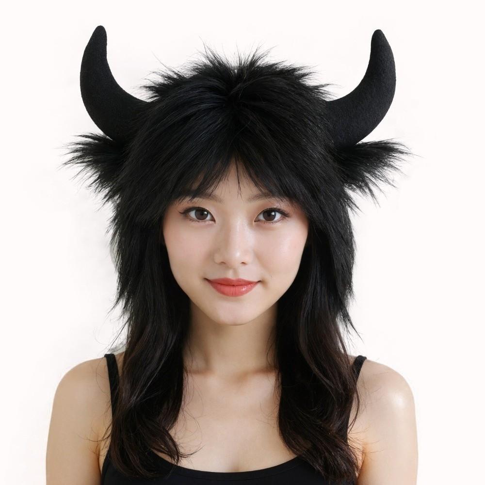 Solid Color Ox Horn Hat Thickened Lei Feng Cap Fashion Winter Pullover Cap Outdoor