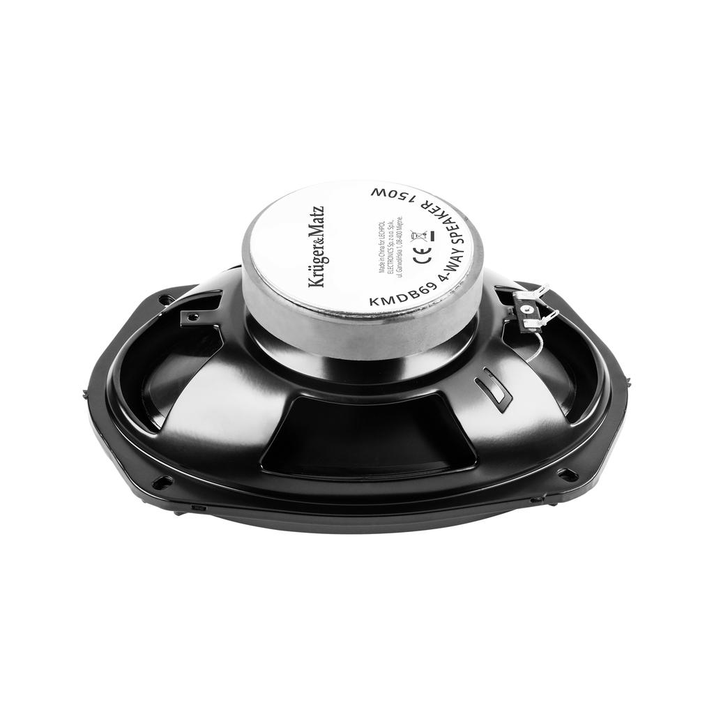 Kruger&Matz 6x9" 150W Ellipse 4-way Car Speakers POWERFUL