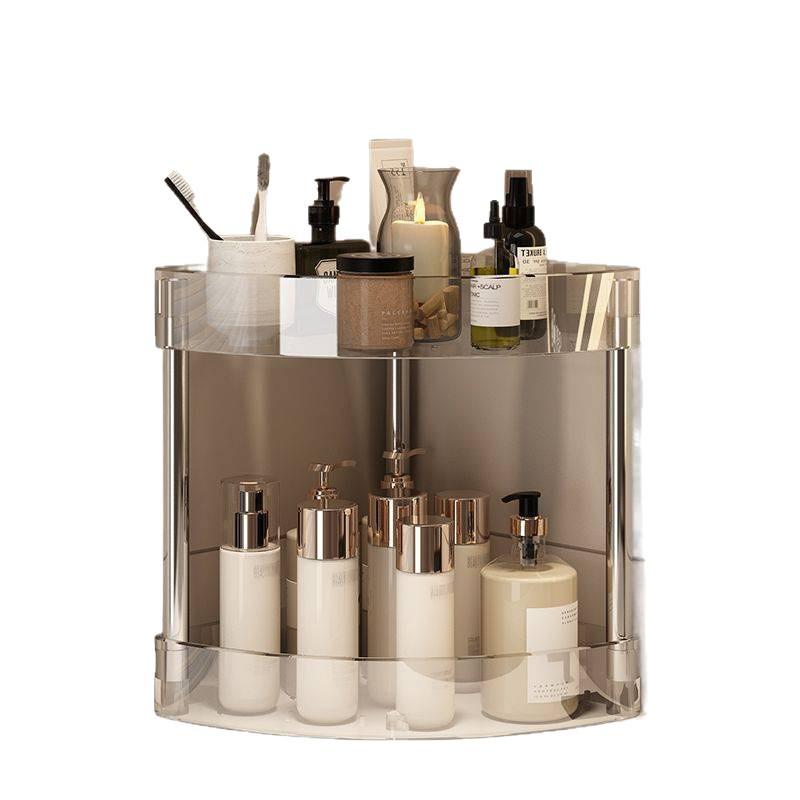 Mehrschichtiger Eck-Toiletten-Aufbewahrungsständer aus Edelstahl