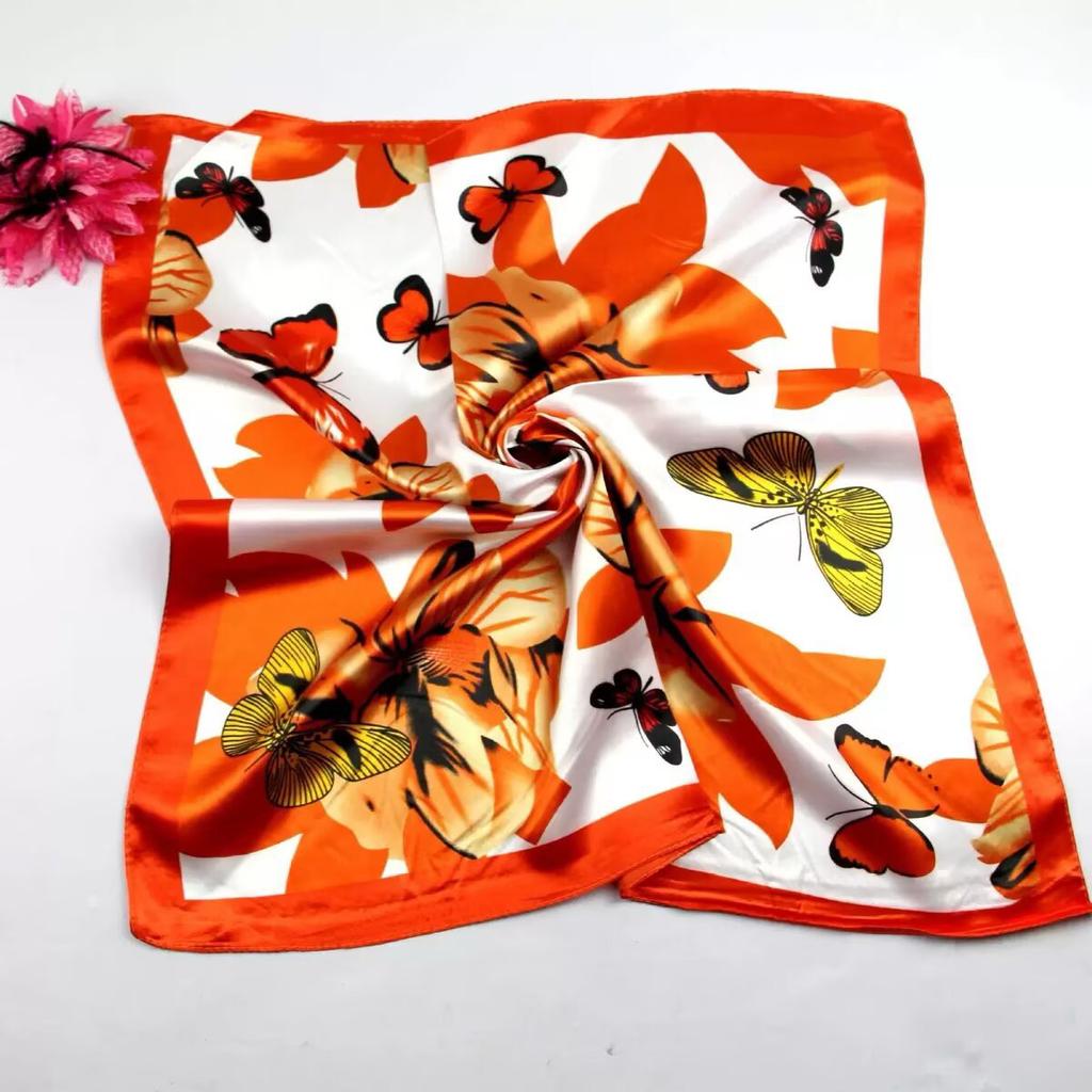 Women's Silk Scarf Business Dress Neck Protector Professional Mobile Telecom Banking Stewardess Small Square Scarf Women's Scarf Shawl Fashion