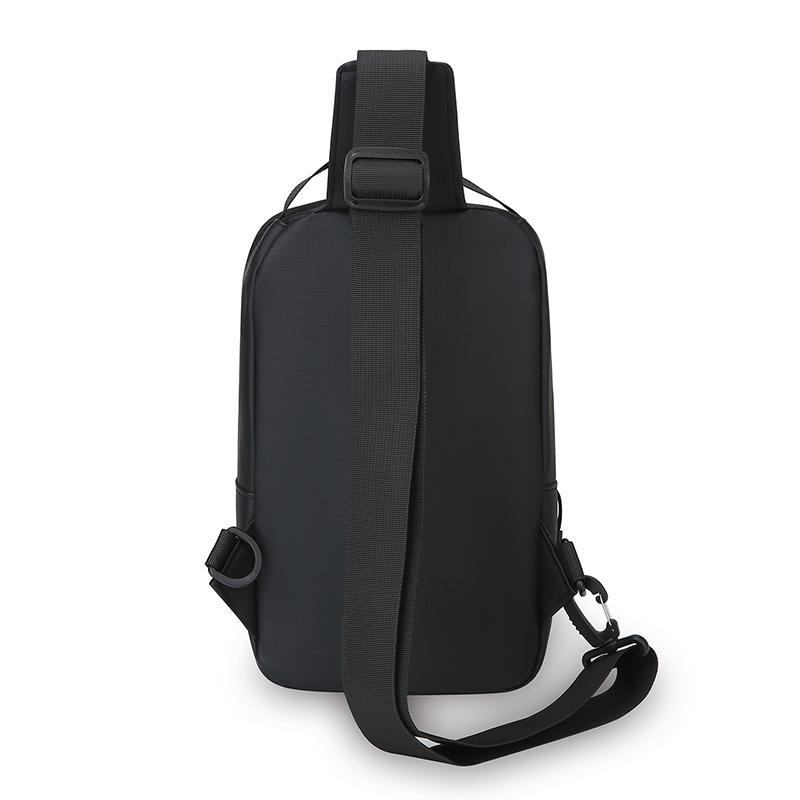 Bolso Cruzado de Color Sólido para Hombre Bolso de Hombro Oxford Bolso de Pecho de Gran Capacidad
