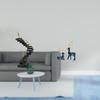 Abstract Resin Thinker And Reindeer Statue Set Unique Decorative Figurines for Bookshelf Desktop