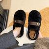 Fashion Retro Versatile Doudou Cotton Shoes Women's Autumn and Winter New Soft-soled Thin Shoes