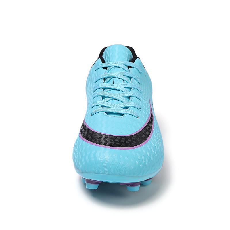 Men's Low-Top Football Shoes for Youth - AG Long Spikes & TF Studs for Artificial Turf Training