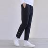 Fila Logo Straight Leg Thickened Sweatpants Men Bottoms Black F11M112611F-BK