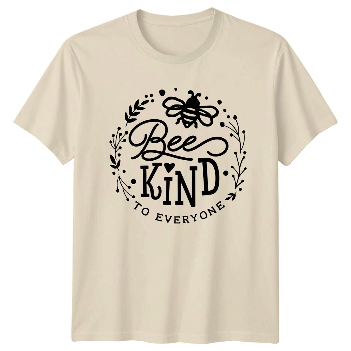 Bee Kind To Everyone T-Shirt Nature Garden Floral Bee Lover Tee S