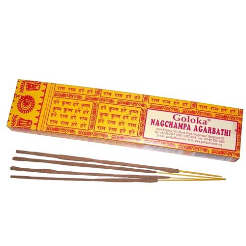 Nag Champa Incense Sticks 16 Sticks 16g Goloka