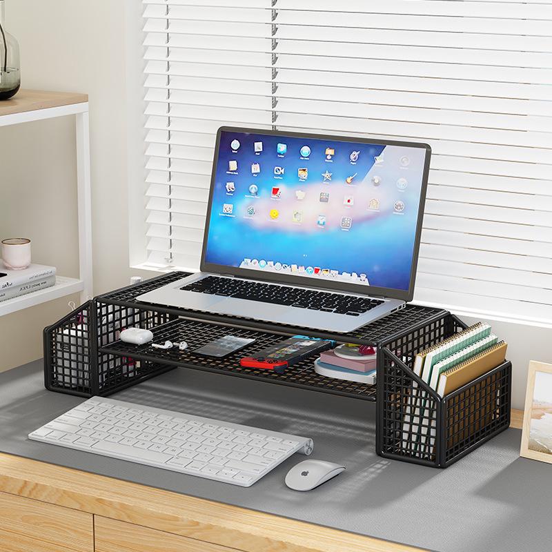 Schmiedeeiserner Ständer zur Laptop-Kühlung und Monitor-Höhenverstellung