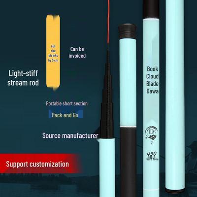 Fiberglass Hand Fishing Rod, Stream Rod In Multiple Colors