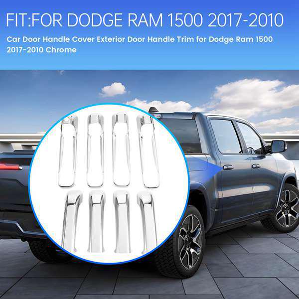 Decorative Anti-Scratch Door Handle Strips for 09-18 Dodge RAM 1500