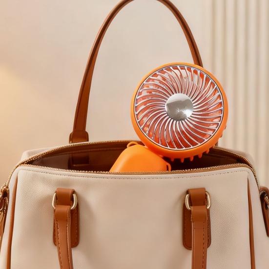 Portable Neck Fan, 3 Speed Foldable Handheld Fan, USB Rechargeable Small Personal Fan for Outdoor Travel, Desk Cooling Fan for Home Office