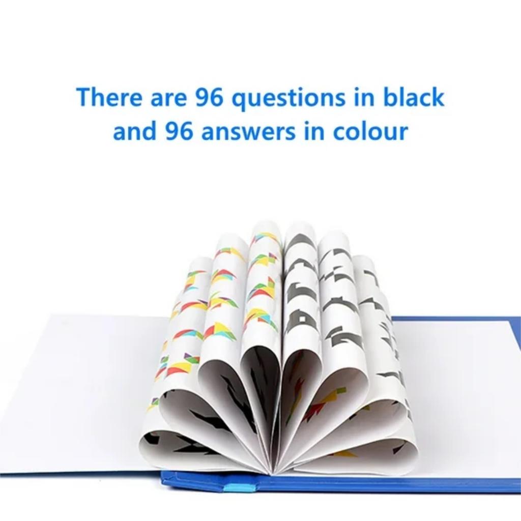 Wooden  Magnetic Tangram Puzzle Book Educational Toys For Children Baby Kid Portable  Learning Intelligence