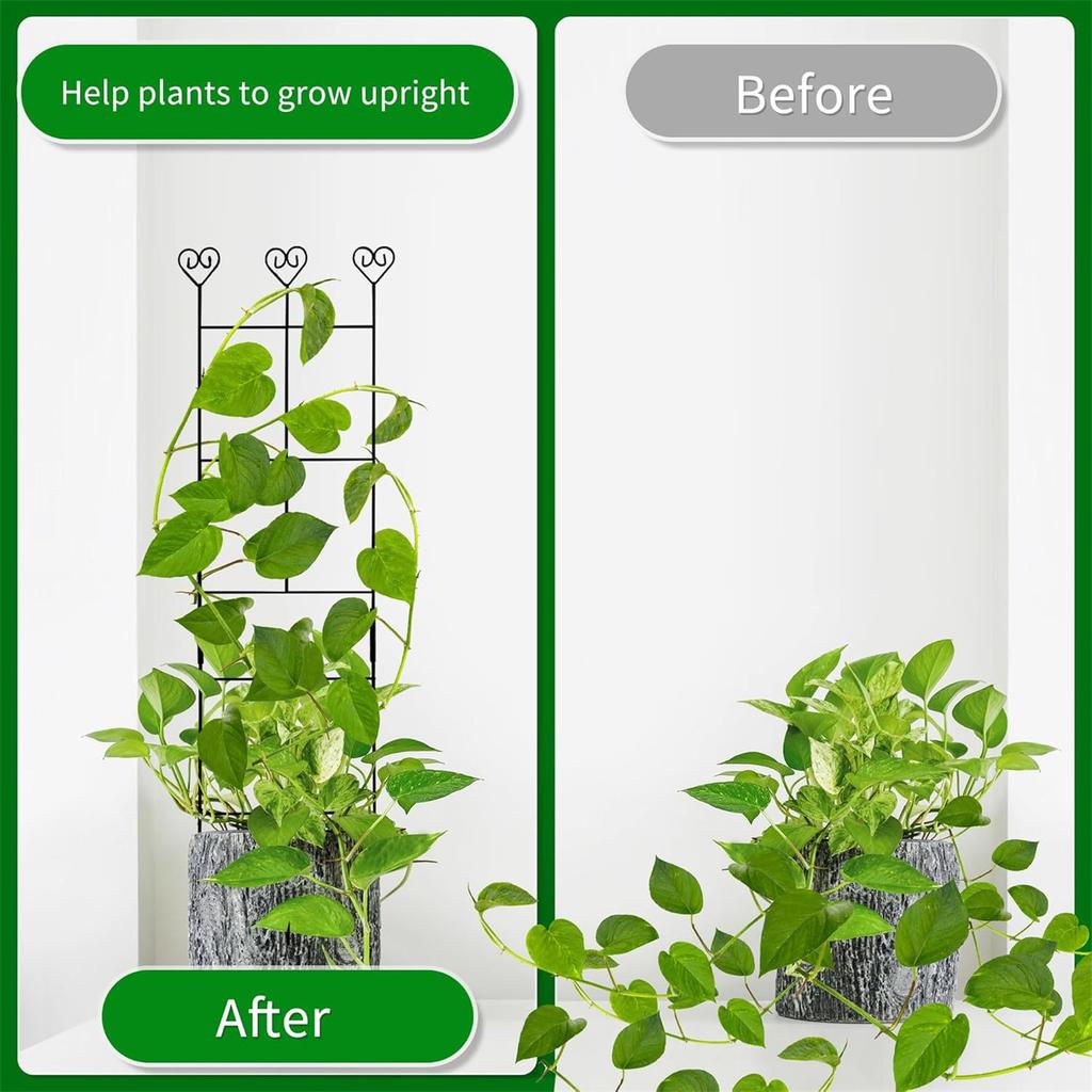 70x30cm Metal Potted Plants Climbing Trellis Supporting Frame Promote Plants Growth Support Stand for Indoor and Outdoor Plants