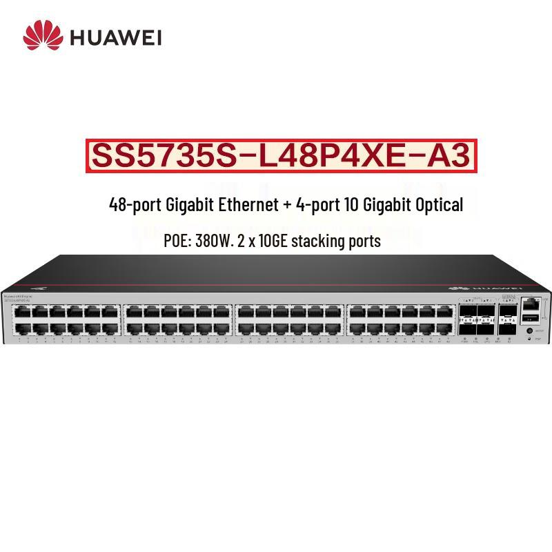 

Huawei KunLing S5735S-L48P4XE-A3 Managed PoE Switch
