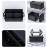 Car Storage Box SUV Cargo Storage Container Storage Tool with Mesh Pocket Car Trunk Organizer Collapsible Auto Accessory