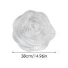 Flower Rose Round Placemats Restaurant Hollow PVC Decoration Meal Mat Anti-hot Dining Table Steak Plate Gold