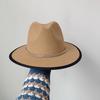 Bunte Perlen Fedoras Hut Herren Breiter Rand Fedoras Verbundener Jazzhut DIY Jazz Panama Schwarzer Hut Gorras para hombres