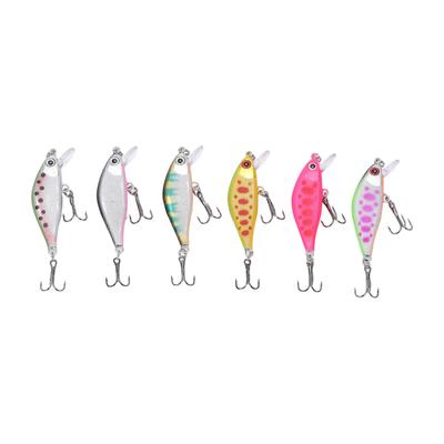 6 adet 4.3g 5cm Minnow Balıkçılık Yemi Çok Katmanlı Boya İşleme Yapay Balıkçılık Yemi