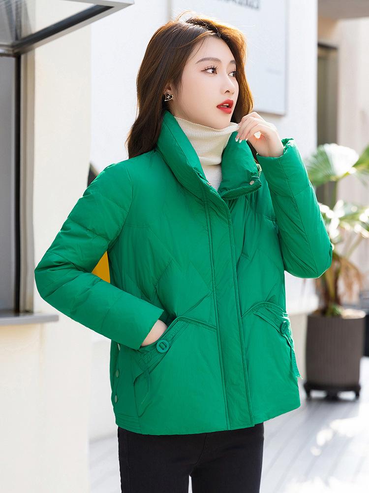 

Новая модная и повседневная утолщенная хлопковая одежда, не требующая ухода, короткая, модная, универсальная, теплая и тонкая куртка большого размера 3XL-140-77.5 kg