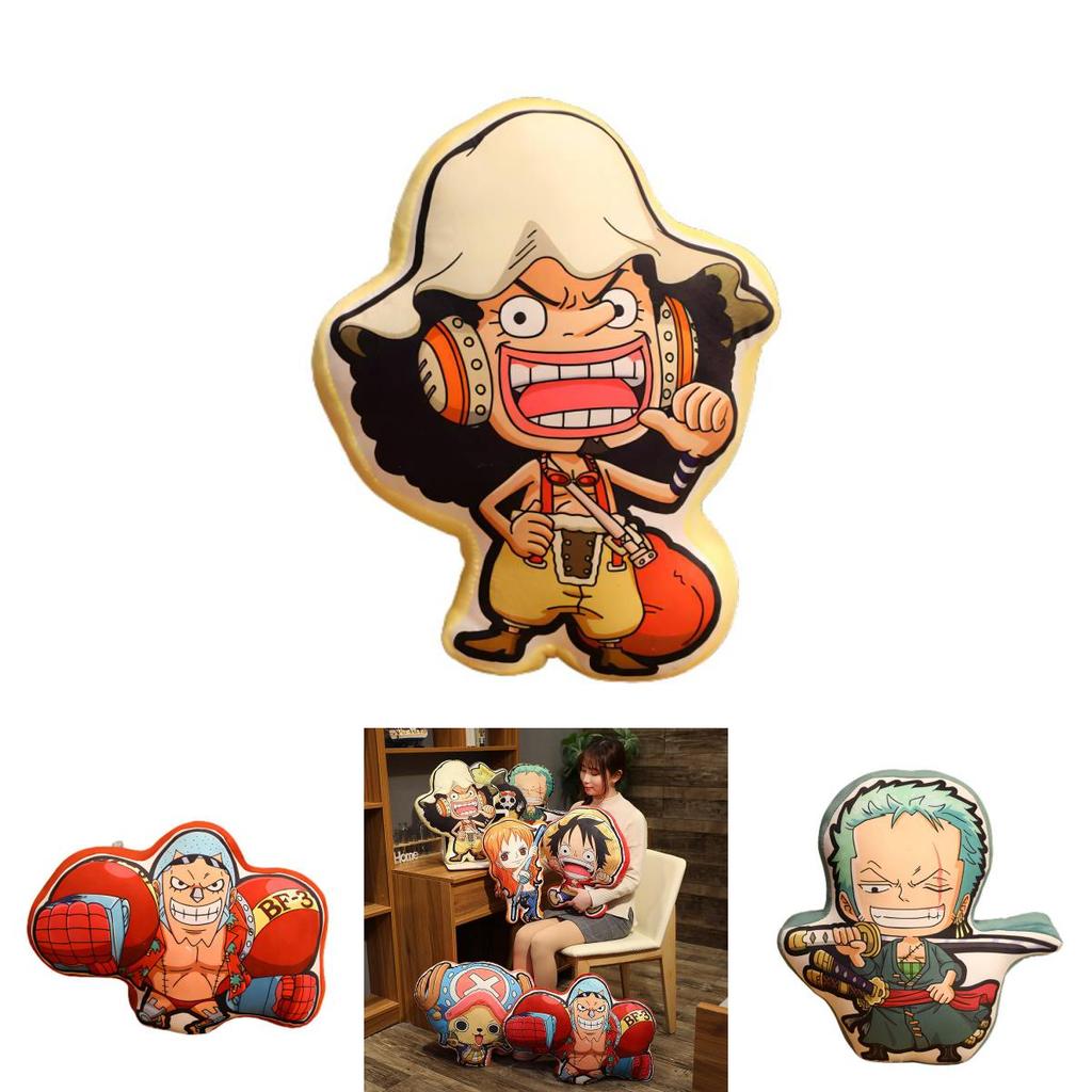Soft One Piece Pirate Plush Toy Stuffed Pillow Luffy Sanji Nami Robin Brook Frankie Characters)