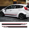 Car Door Both Side Decals Graphics Racing Stripes Vinyl Sticker Decor Auto Accessories For Fiesta MK7 3 Door ST 2008 - 2017