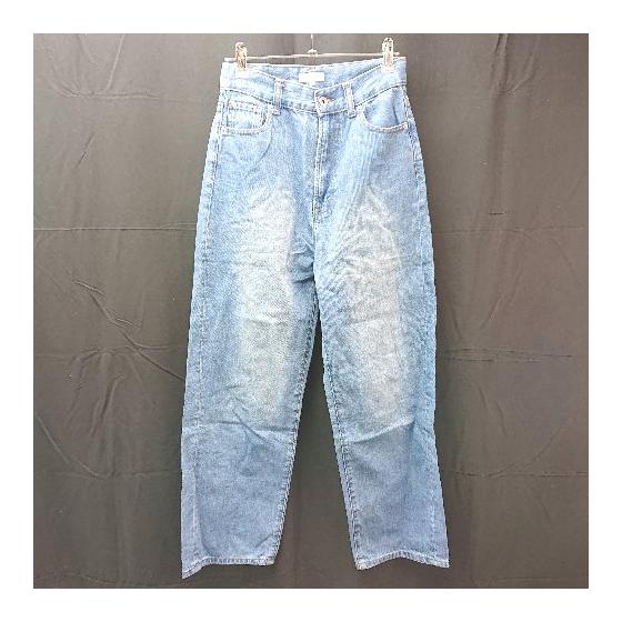 earth musicecology Style Up Pocket Denim Pants Size S Blue Ladies E [Used]