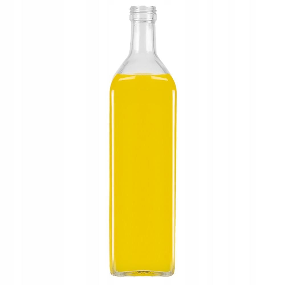 40X Butelki Marasca Bezbarwna 1000 Ml Z Dozownikiem Na Oliwę Ocet Sok 1L