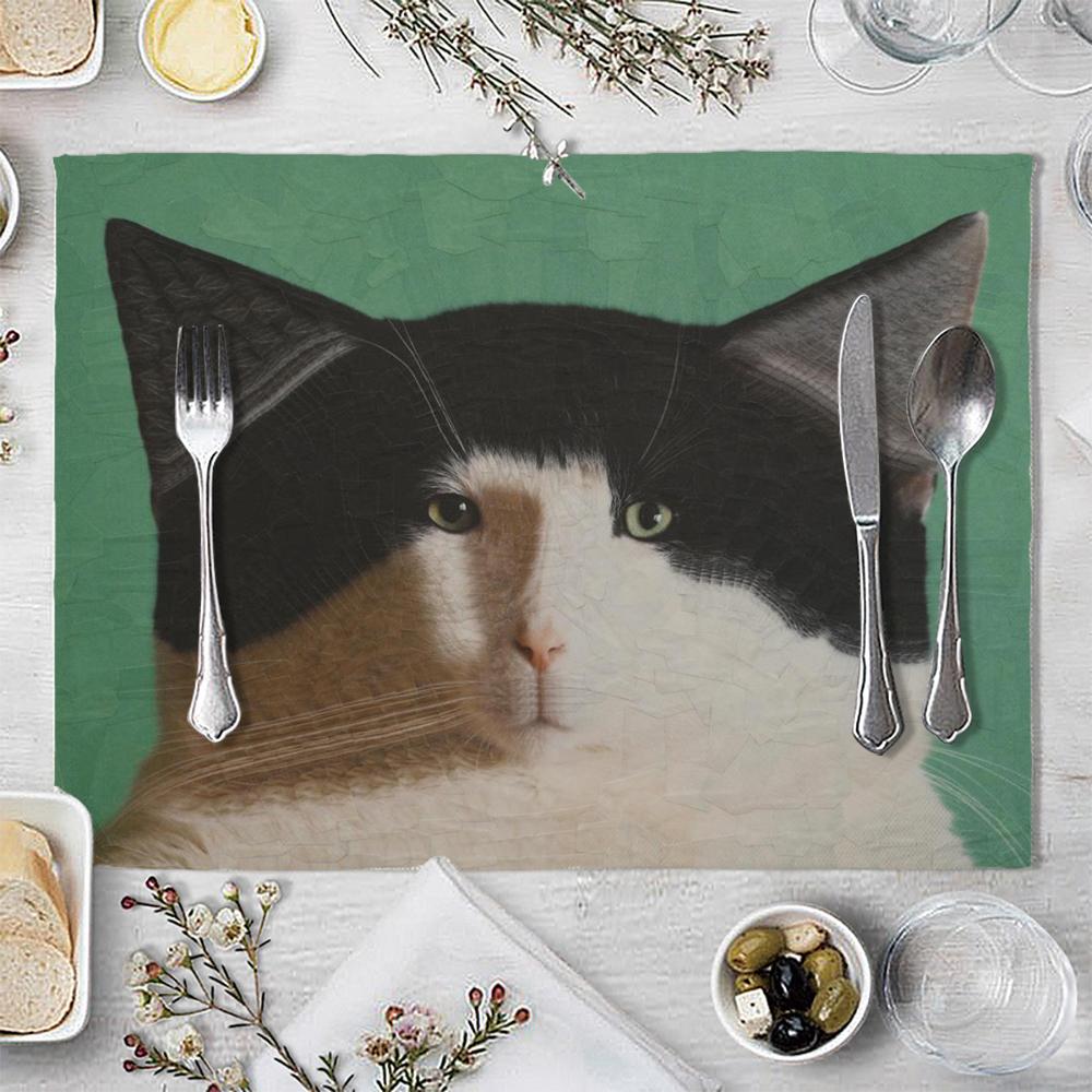 

6PC Chicken Wings Recipe Placemats for Dining Table Mayo Decoration Floral Fiesta Washable Mat Home Decor Holiday Supplies 6PC 30x45CM