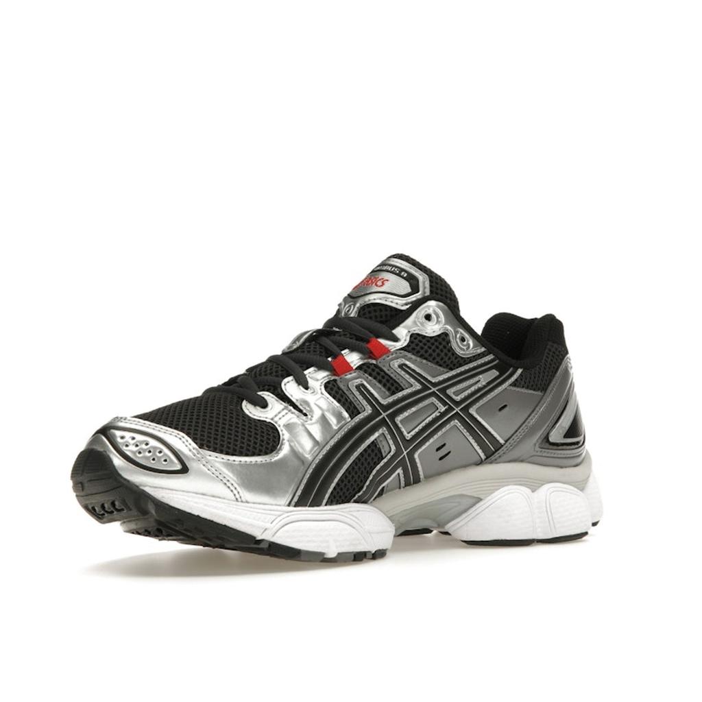 Asics Gel Nimbus 9 Grafitově šedá červená Unisex tenisky Čistě stříbrná 1201A424-023