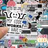 10/30/50pcs Funny Programming Stickers Java Cloud Language Internet Decals DIY Skateboard Luggage Phone Waterproof Sticker Packs