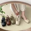 Fashion Women Square Toe Mary Jane Sandals Design Chunky Heel Dress Shoes Summer New Fashion Slingback Walking Party Pumps Zapatos Mujer