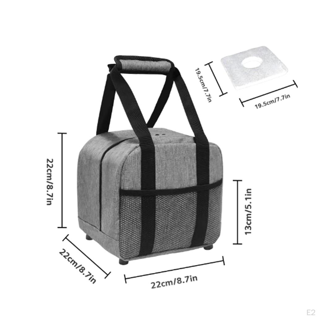 Torba do bowlingu z wyściełaną przegrodą na kulę, praktyczna torba podręczna do przechowywania, pojedynczy pojemnik typu tote