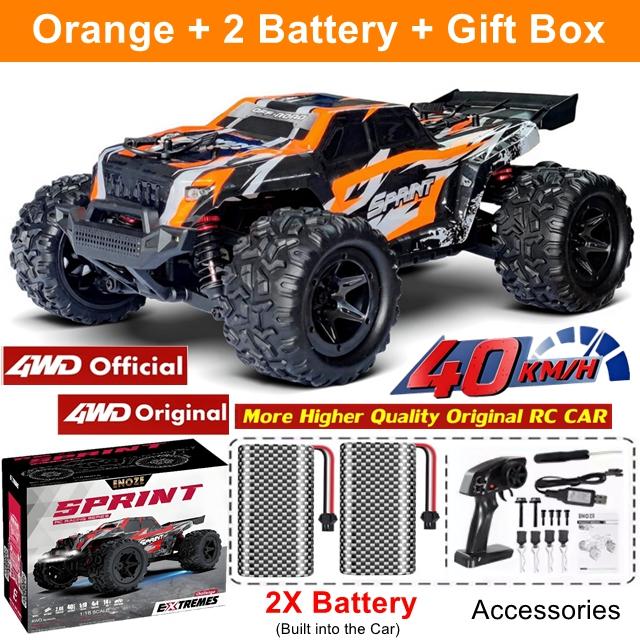 All Terrain RC Car 40KM/H High Speed Race 4WD Electric Vehicle Radio Remote Control 4X4 Waterproof Off Road Truck VS 50KM/H Fast